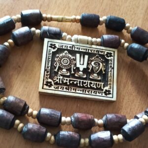 Shriman Narayan Original Tulsi Locket With Shyma Tulsi Beads Mala