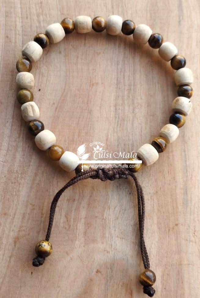 Tiger with Tulsi Strong Bracelet – Adjustable Classic