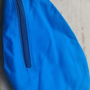 Blue Cotton Japa Bead Bag with Counter / Sakshi Mala – Premium