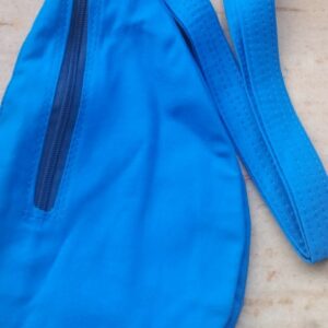 Blue Cotton Japa Bead Bag with Counter / Sakshi Mala – Premium