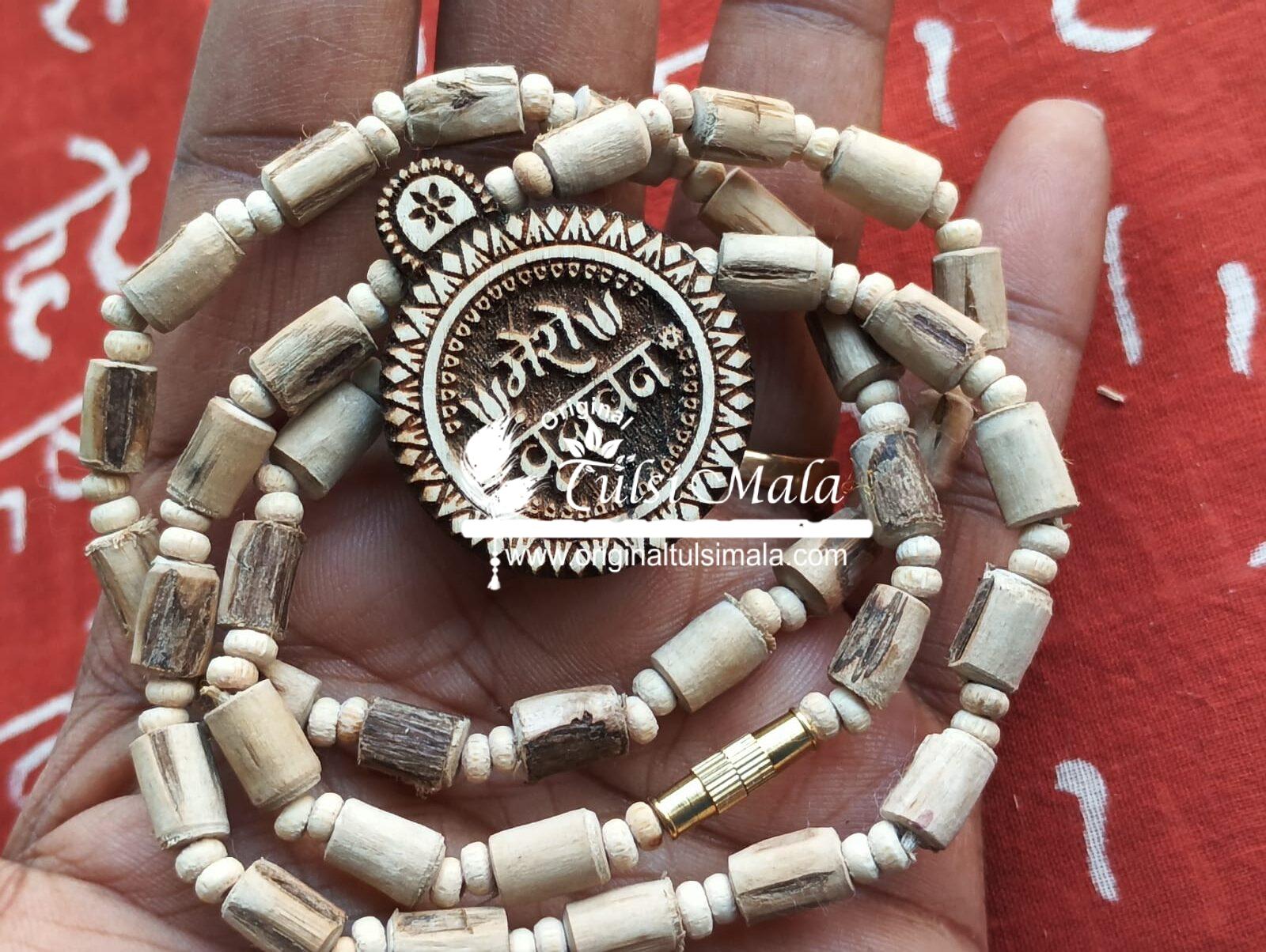 Mero Vrindavan Tulsi Locket with Tulsi Kanthi Mala