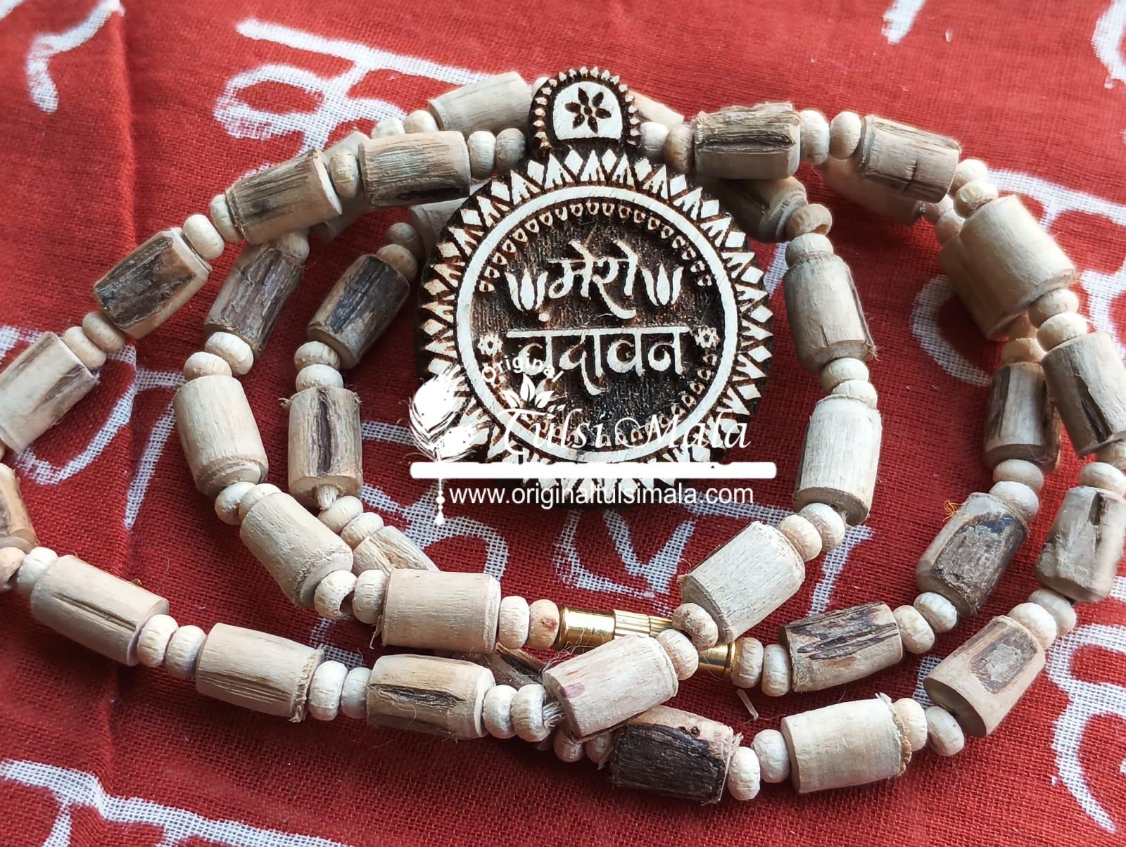 Mero Vrindavan Tulsi Locket with Tulsi Kanthi Mala