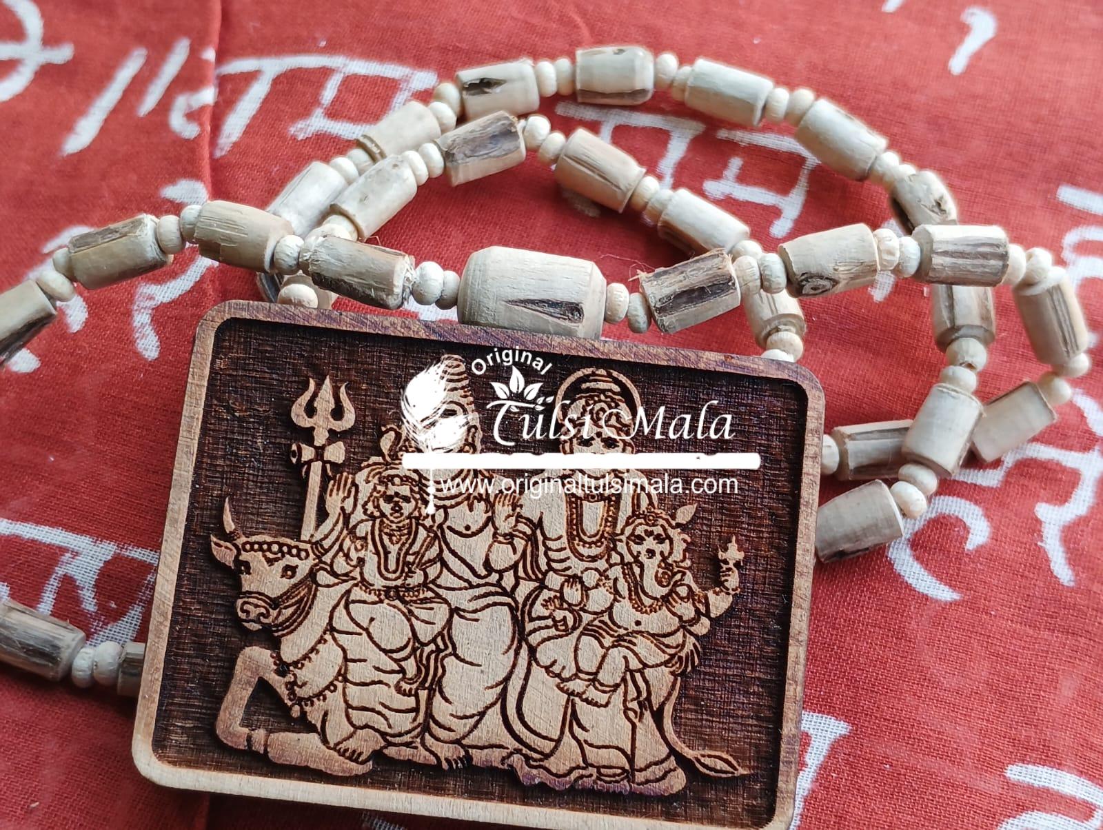 Shiv Parivar Tulsi Mala Locket Mala