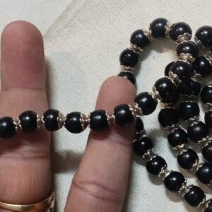 Flower Capping Silver Tulsi Mala