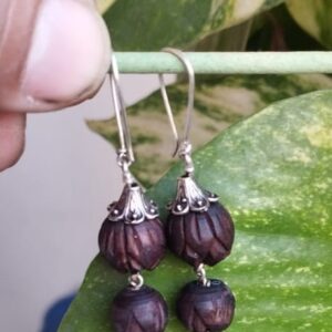 Pure Silver Tulsi Earring- Antique Design / Classic / Trending
