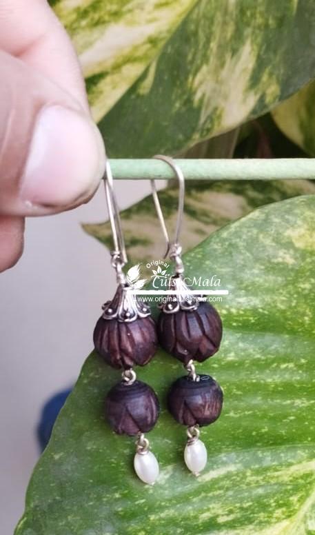 Pure Silver Tulsi Earring- Antique Design / Classic / Trending