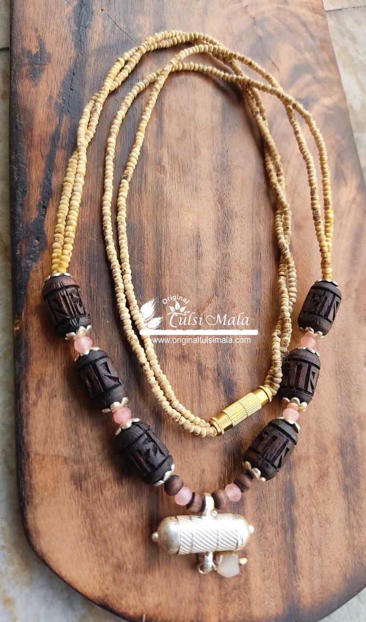 Double layer silver tulsi narshima kavach – Classic