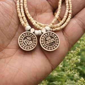 Shri Radha Krishna Tulsi Locket Mala – Double Layer