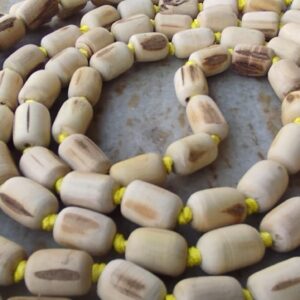 Tulsi Japa Mala with Yellow Tassel and Radhha Krishna Guru Bead – Supper Fine Quality