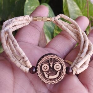 Five Layers Traditional Tulsi Beads God Jagannath Ji Beautiful Hand Bracelet