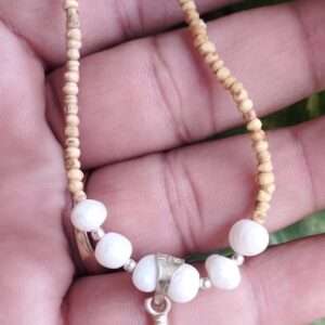 Silver Hanuman Gada Pendent Tulsi Kanthi Mala