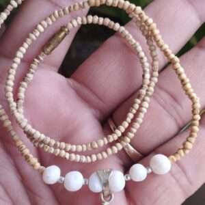 Silver Hanuman Gada Pendent Tulsi Kanthi Mala