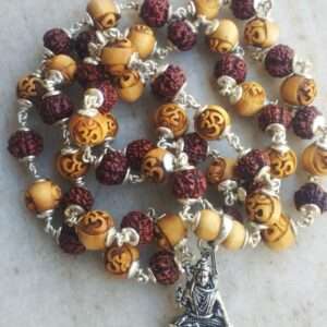 Shri Shankar JI Tulsi Locket With Silver Tulsi Mala