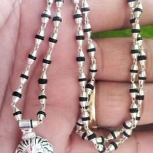 Buy Silver Narasimha Kavach Tulsi Mala Online