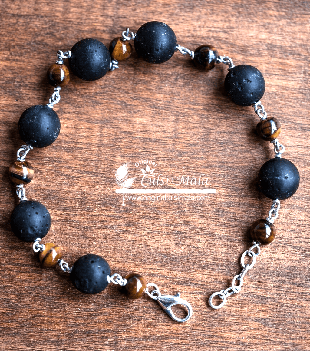Powerful Krishna Sphatic With Tiger Balls Designed Bracelet – Classic