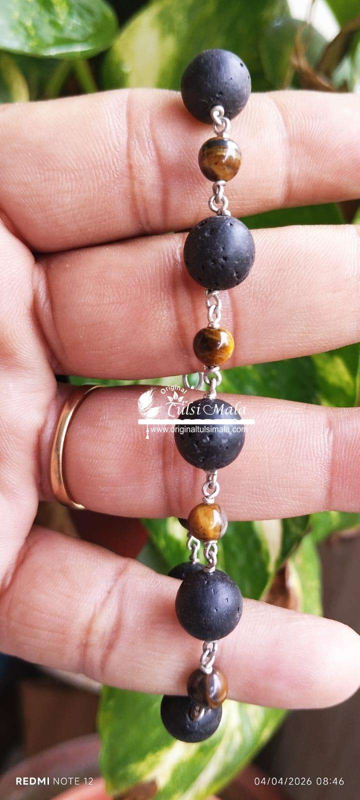 Powerful Krishna Sphatic With Tiger Balls Designed Bracelet – Classic