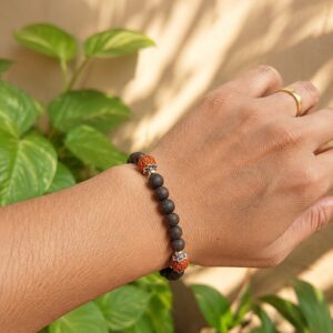Tulsi with Rudraksha Made Bracelet