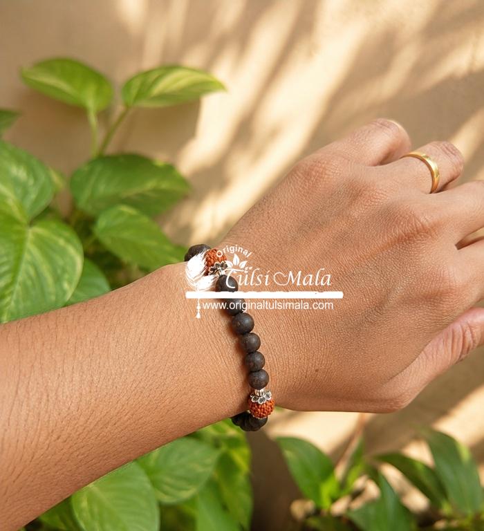 Tulsi with Rudraksha Made Bracelet
