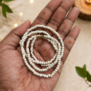 2 mm gol dana tulsi mala in super finishing