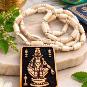 Ayyappa Swami Pendant Tulsi Beads Mala