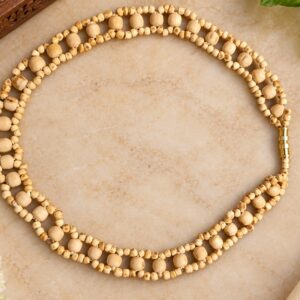 New Pattern Tulsi Kanthi and Locket Mala, handcraf